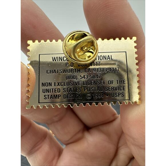 Lot If Three Vintage Texas Postage Stamp 1845 Lapel Pin - Picture 3 of 3